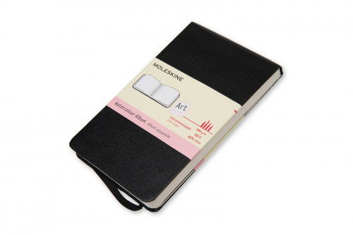 Moleskine ARTMM803 Álbum de Acuarela Negro, 9x14cm