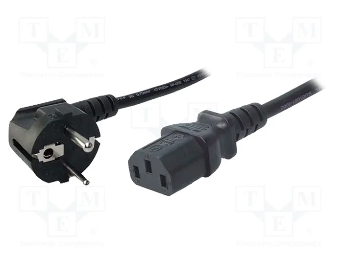 LogiLink CP095 Cable de alimentación CEE7/7 a C13, 3m, Negro LogiLink CP095 Cable de alimentación CEE7/7 a C13, 3m, Negro