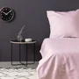 Juego de Cama 220x240 cm con 2 Fundas de Almohada 60x60 cm - 100% Algodón Satén - Rosa - ASI8684282601722