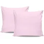 Juego de Cama 220x240 cm con 2 Fundas de Almohada 60x60 cm - 100% Algodón Satén - Rosa - ASI8684282601722