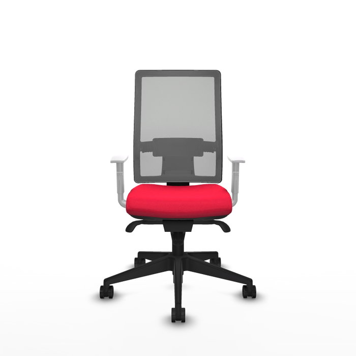 PIQUERAS Y CRESPO Silla de oficina Horna con mecanismo Sincro, Rojo y Gris PIQUERAS Y CRESPO Silla de oficina Horna con mecanismo Sincro, Rojo y Gris