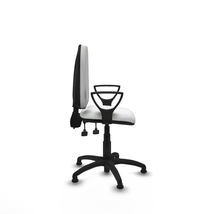 PIQUERAS Y CRESPO Silla de oficina Aýna blanca con brazos fijos PIQUERAS Y CRESPO Silla de oficina Aýna blanca con brazos fijos