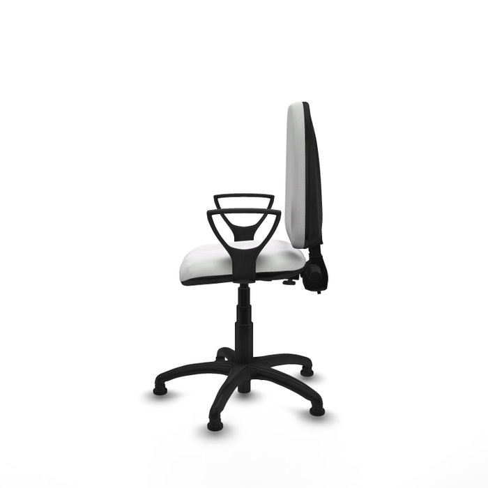 PIQUERAS Y CRESPO Silla de oficina Aýna blanca con brazos fijos PIQUERAS Y CRESPO Silla de oficina Aýna blanca con brazos fijos