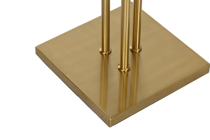 DKD Home Decor Lámpara de Pie Moderna con 3 Pantallas, Dorado y Crudo, 40x40x173 cm, Hierro y Lino, Incluye Bombillas E27 DKD Home Decor Lámpara de Pie Moderna con 3 Pantallas, Dorado y Crudo, 40x40x173 cm, Hierro y Lino, Incluye Bombillas E27