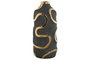 DKD Home Decor Jarrón de Gres Abstracto Rugoso Gris y Dorado
