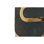 DKD Home Decor Jarrón de Gres Abstracto Rugoso Gris y Dorado