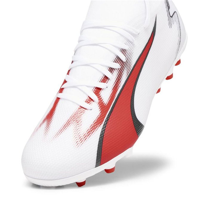 Botas de Fútbol para Adultos Puma Ultra Match Mg Blanco