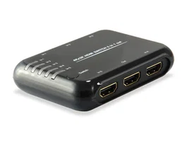Equip 332722 Conmutador/Interruptor HDMI 5 Entradas 1 Salida, HDMI v1.4a 4K con Audio 7.1 DTS-HD Dolby TrueHD, Negro, Incluye Mando a Distancia