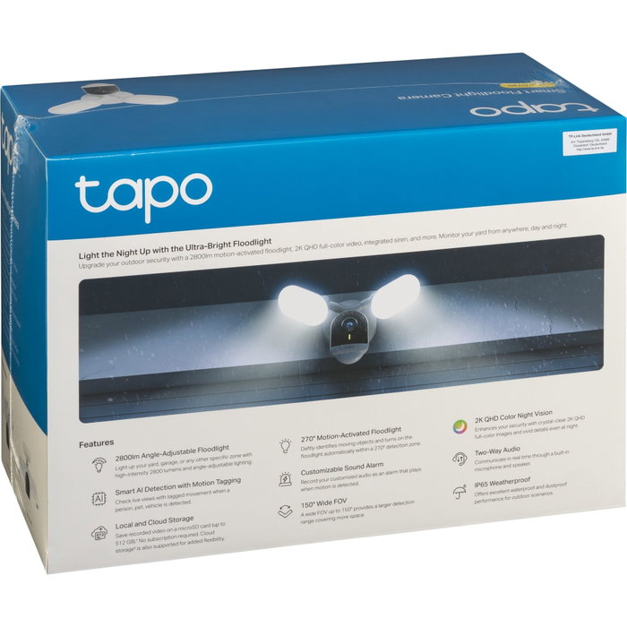 TP-Link Tapo C720 Cámara de seguridad IP Exterior 2K QHD Blanco TP-Link Tapo C720 Cámara de seguridad IP Exterior 2K QHD Blanco