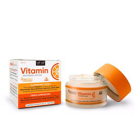 Diet Esthetic Crema Iluminadora Vitamina C con Efecto Flash, Reduce Manchas y Unifica Tono, 50 ml