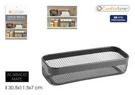 Confortime Cesta Metal Ordenación 30.5x11.5x7cm
