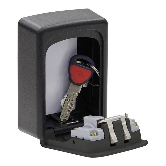 Arregui Guarda llaves Keeper, aluminio, negro, 90 x 40 x 121 mm Arregui Guarda llaves Keeper, aluminio, negro, 90 x 40 x 121 mm