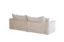 DKD Home Decor Sofá Lino Pluma Beige con 4 Cojines