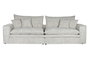 DKD Home Decor Sofá Lino Pluma Beige con 4 Cojines