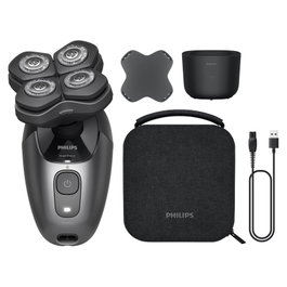 Philips 7000 Series HS7980 Pro Head Shaver Negro Plata