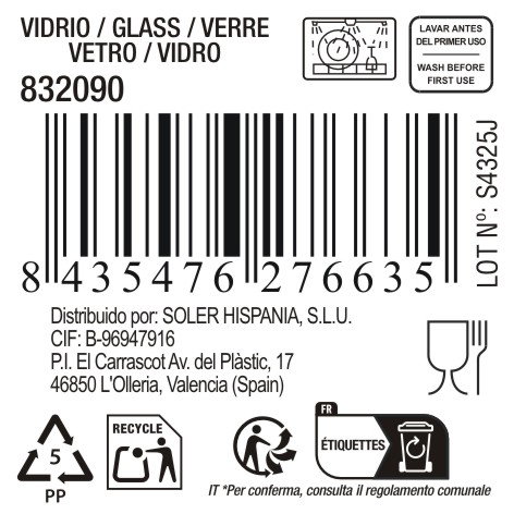 La Mediterranea Taza Jumbo 450ml Colección Megan (36 Unidades) Diseños Surtidos