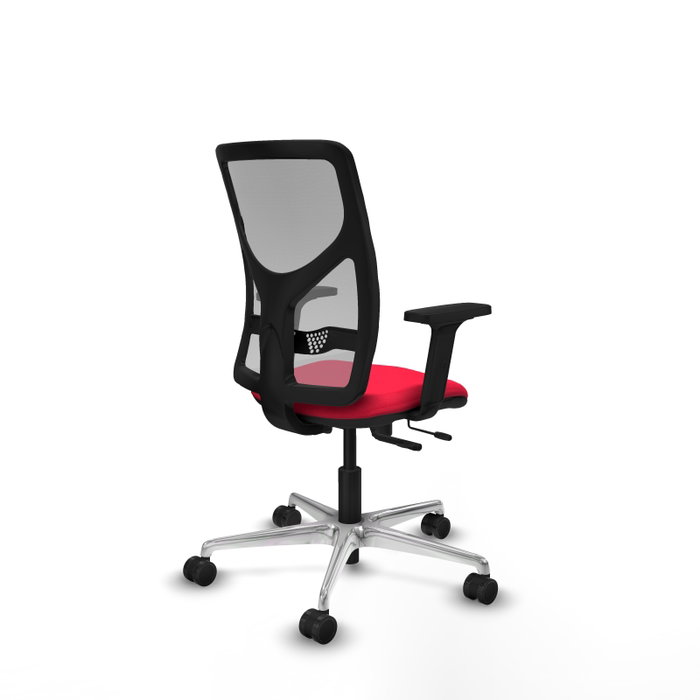 PIQUERAS Y CRESPO Silla de oficina Motilla con mecanismo Sincro/Traslack, Rojo y Gris PIQUERAS Y CRESPO Silla de oficina Motilla con mecanismo Sincro/Traslack, Rojo y Gris