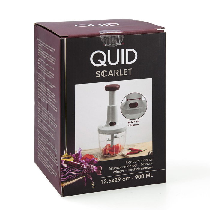 Quid Picadora Manual Scarlet Burdeos 12,5x29 cm Quid Picadora Manual Scarlet Burdeos 12,5x29 cm