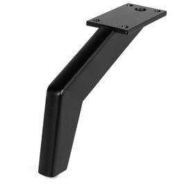 Q&Q Pata Metálica Katar Negro Mate H130 mm