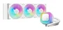 DeepCool LE360 WH V2 Kit Refrigeración Líquida AIO para CPU con Radiador de 360mm y 3 Ventiladores de 120mm, Blanco, RGB, PWM, Compatible Intel/AMD