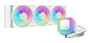 DeepCool LE360 WH V2 Kit Refrigeración Líquida AIO para CPU con Radiador de 360mm y 3 Ventiladores de 120mm, Blanco, RGB, PWM, Compatible Intel/AMD