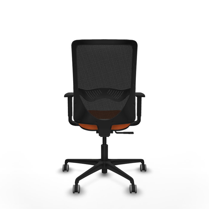 PIQUERAS Y CRESPO Silla de oficina Zulema con mecanismo Sincro, Naranja y Negro PIQUERAS Y CRESPO Silla de oficina Zulema con mecanismo Sincro, Naranja y Negro