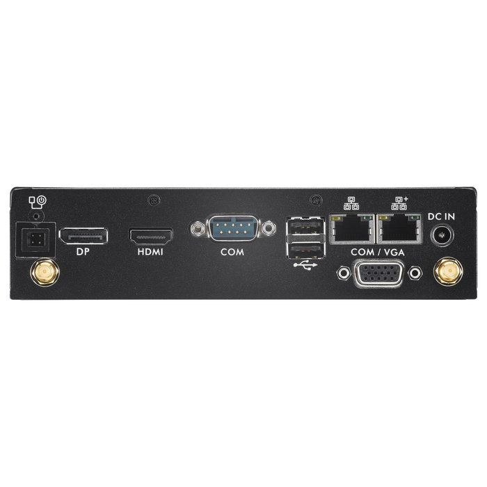 Shuttle Computer Barebone XPC Slim DS50U Mini PC, Intel Celeron 7305, DDR5, 2x M.2, 1x SATA, HDMI, DP, VGA, Black, 90W