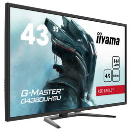 iiyama G-MASTER G4380UHSU-B1 Monitor Gaming 108 cm (43") 4K UHD 3840x2160 144 Hz AMD FreeSync 1ms HDR400 Altavoces 2xHDMI 2xDP USB Negro
