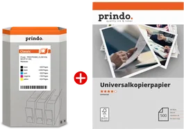 Prindo Value Pack Classic XXL Negro/Cian/Magenta/Amarillo/Blanco