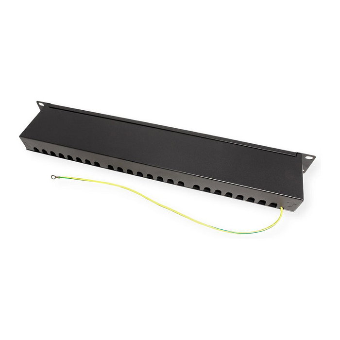 VALUE 26.99.0364 Patch Panel Kat.6A Class EA 24 puertos blindado negro