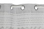 DKD Home Decor Cortina de Poliéster Gris Claro 140x260 con 8 Anillas