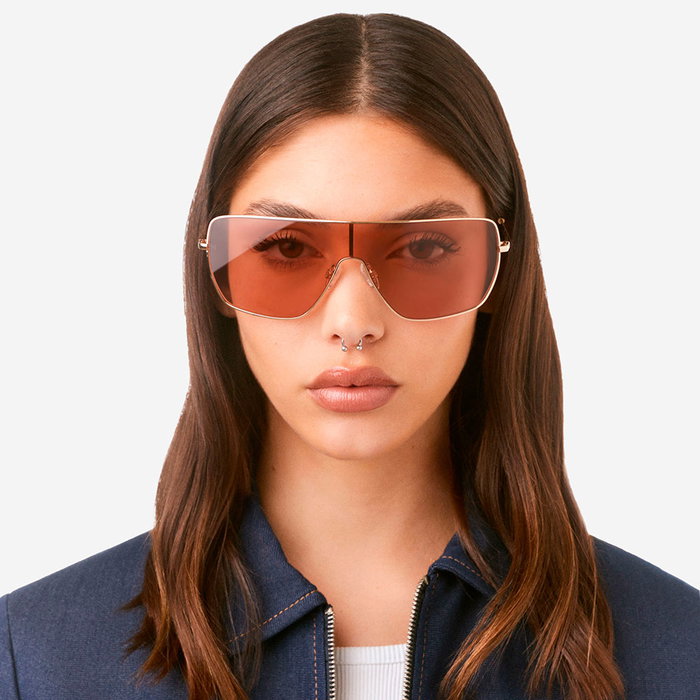 Hawkers Gafas de Sol ECLIPSA #Light Gold Nude Unisex Aviador Metálicas 1 u