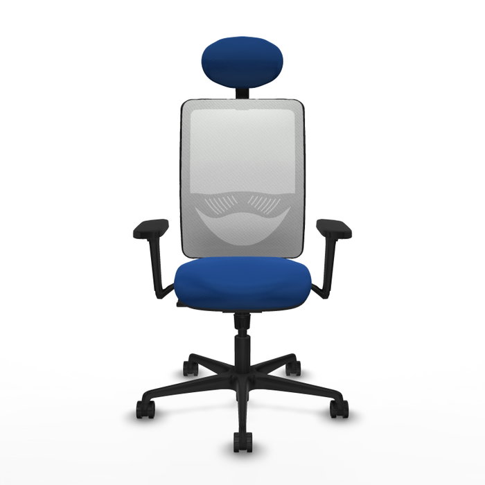 PIQUERAS Y CRESPO Silla de oficina Zulema con mecanismo Sincro, Azul y Blanco PIQUERAS Y CRESPO Silla de oficina Zulema con mecanismo Sincro, Azul y Blanco