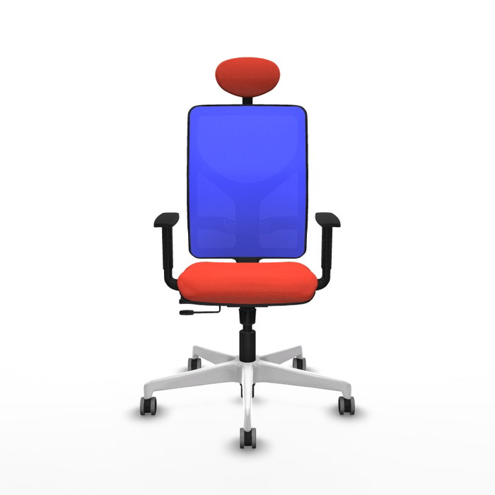 PIQUERAS Y CRESPO Silla de oficina Motilla con mecanismo Sincro/Traslack, Azul y Naranja oscuro PIQUERAS Y CRESPO Silla de oficina Motilla con mecanismo Sincro/Traslack, Azul y Naranja oscuro