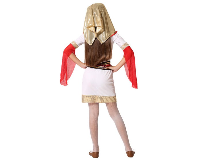 Atosa Disfraz Egipcia Niña Infantil Blanco, 4 piezas Atosa Disfraz Egipcia Niña Infantil Blanco, 4 piezas