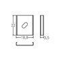 Brumberg 53003000 Halter-Set Plata Acero 22 mm