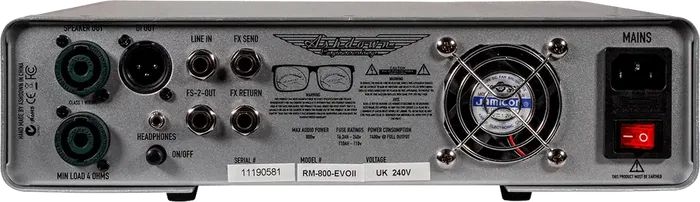 ASHDOWN Amplificador Bajo Cabezal De Transistor RM Evo II 800W ASHDOWN Amplificador Bajo Cabezal De Transistor RM Evo II 800W