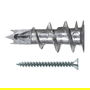 Fischer Gipskartondübel Metall GKM 12 con tornillo, color plata, 100 unidades