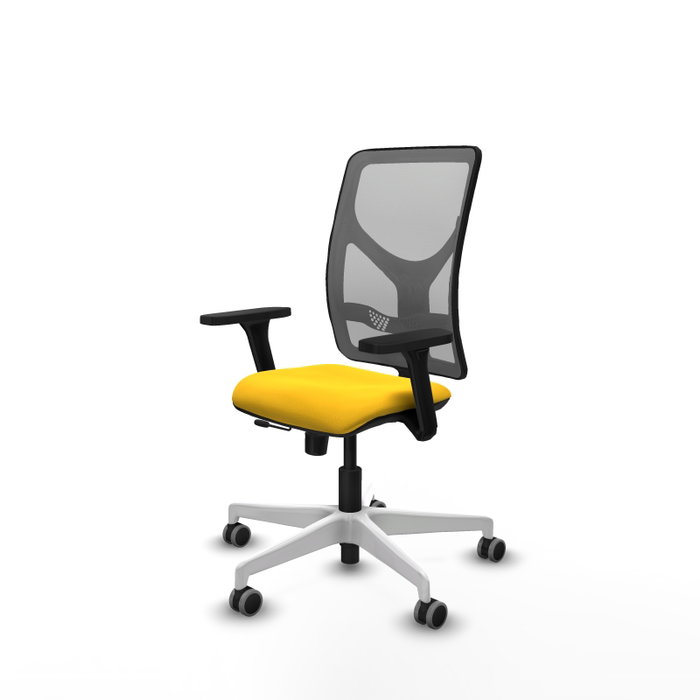 PIQUERAS Y CRESPO Silla de oficina Motilla con mecanismo Sincro/Traslack, Amarillo y Gris PIQUERAS Y CRESPO Silla de oficina Motilla con mecanismo Sincro/Traslack, Amarillo y Gris