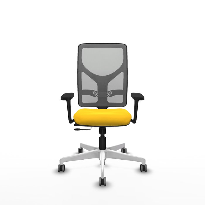 PIQUERAS Y CRESPO Silla de oficina Motilla con mecanismo Sincro/Traslack, Amarillo y Gris PIQUERAS Y CRESPO Silla de oficina Motilla con mecanismo Sincro/Traslack, Amarillo y Gris