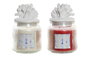 DKD Home Decor Vela de Cristal Coral 430g Surtido de 2 Unidades