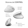 Subblim Glide Vertical Ergo Dual Blanco