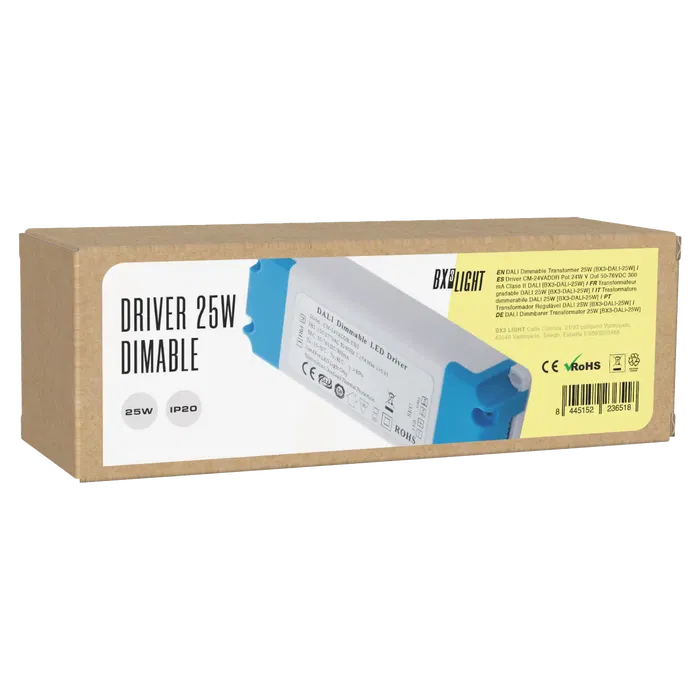 BX3 LIGHT Driver LED CM-24VADDR 24W 300mA Salida 50-76VDC DALI Clase II para Iluminación Profesional