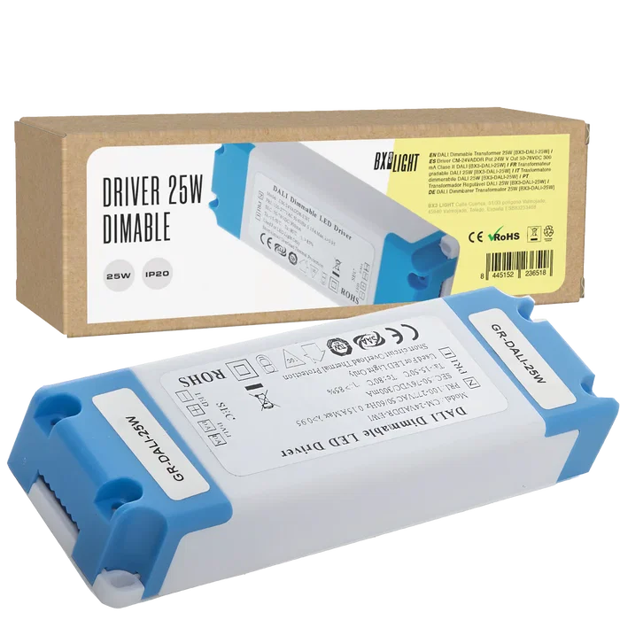 BX3 LIGHT Driver LED CM-24VADDR 24W 300mA Salida 50-76VDC DALI Clase II para Iluminación Profesional BX3 LIGHT Driver LED CM-24VADDR 24W 300mA Salida 50-76VDC DALI Clase II para Iluminación Profesional