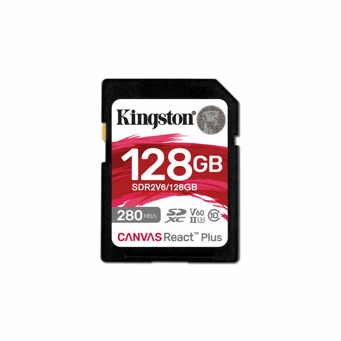 Kingston Canvas React Plus 128GB SDXC UHS-II V60 Kingston Canvas React Plus 128GB SDXC UHS-II V60
