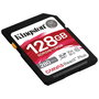 Kingston Tarjeta de Memoria SDXC Canvas React Plus 128GB, UHS-II, Clase 10, V60, U3, Velocidad Lectura 280MB/s, Escritura 100MB/s, para Cámaras Profesionales 4K
