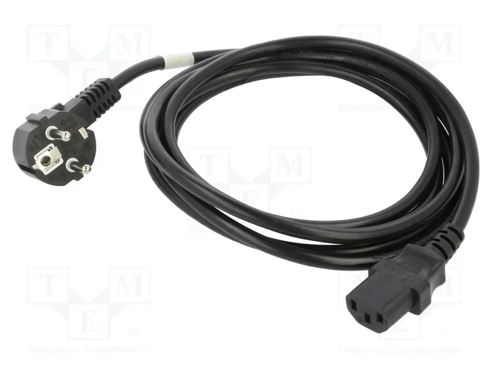 Lanberg CA-C13C-11CC-0030-BK Cable de alimentación Schuko a IEC 320 C13 de 3m