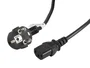 Lanberg CA-C13C-11CC-0030-BK Cable de Alimentación C13 Acoplador Angular y CEE 7/7, 3 m