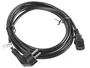 Lanberg CA-C13C-11CC-0030-BK Cable de Alimentación C13 Acoplador Angular y CEE 7/7, 3 m