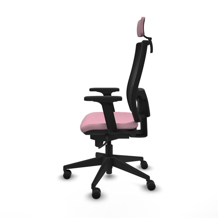 PIQUERAS Y CRESPO Silla de oficina Horna Rosa y Negro